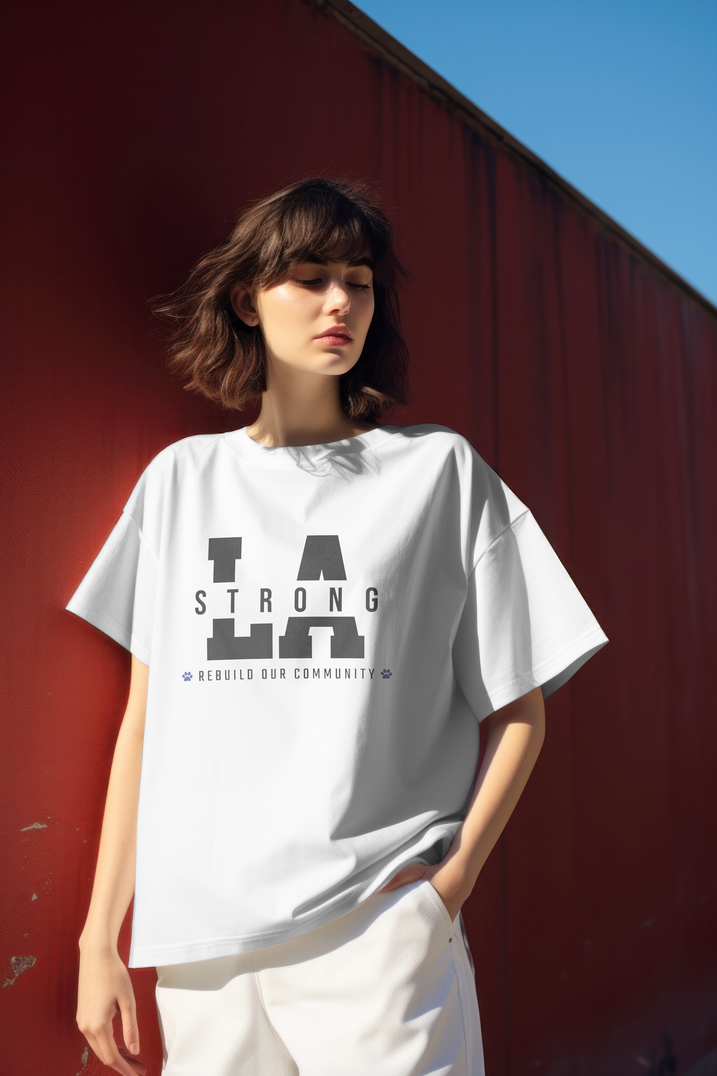 "LA STRONG - Rebuild Our Community"  | CHARITY T-Shirt